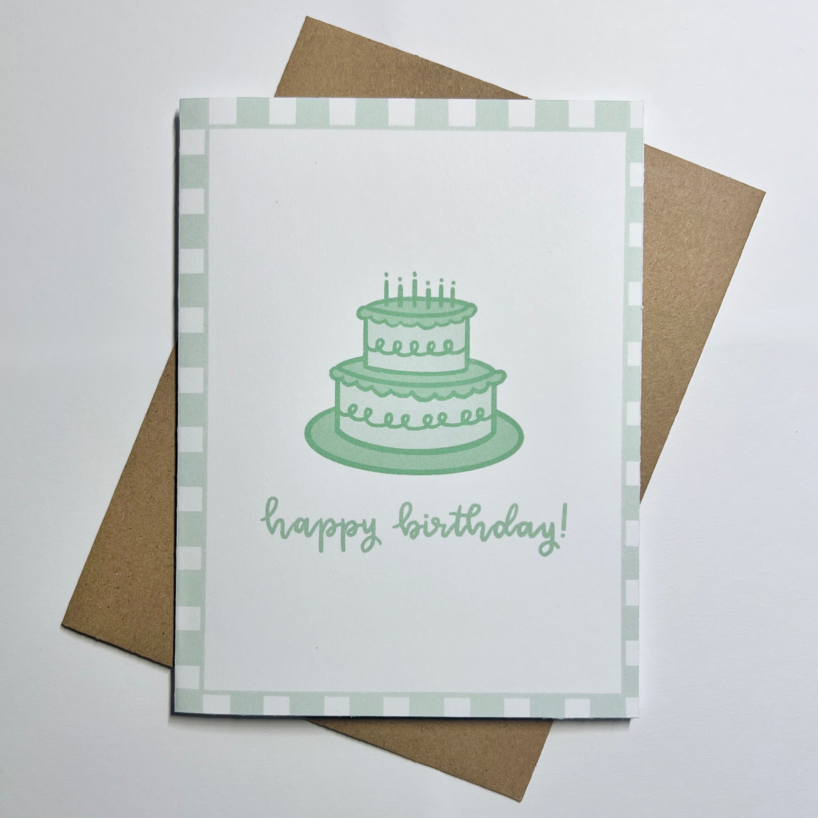 Happy Birthday Cake Card