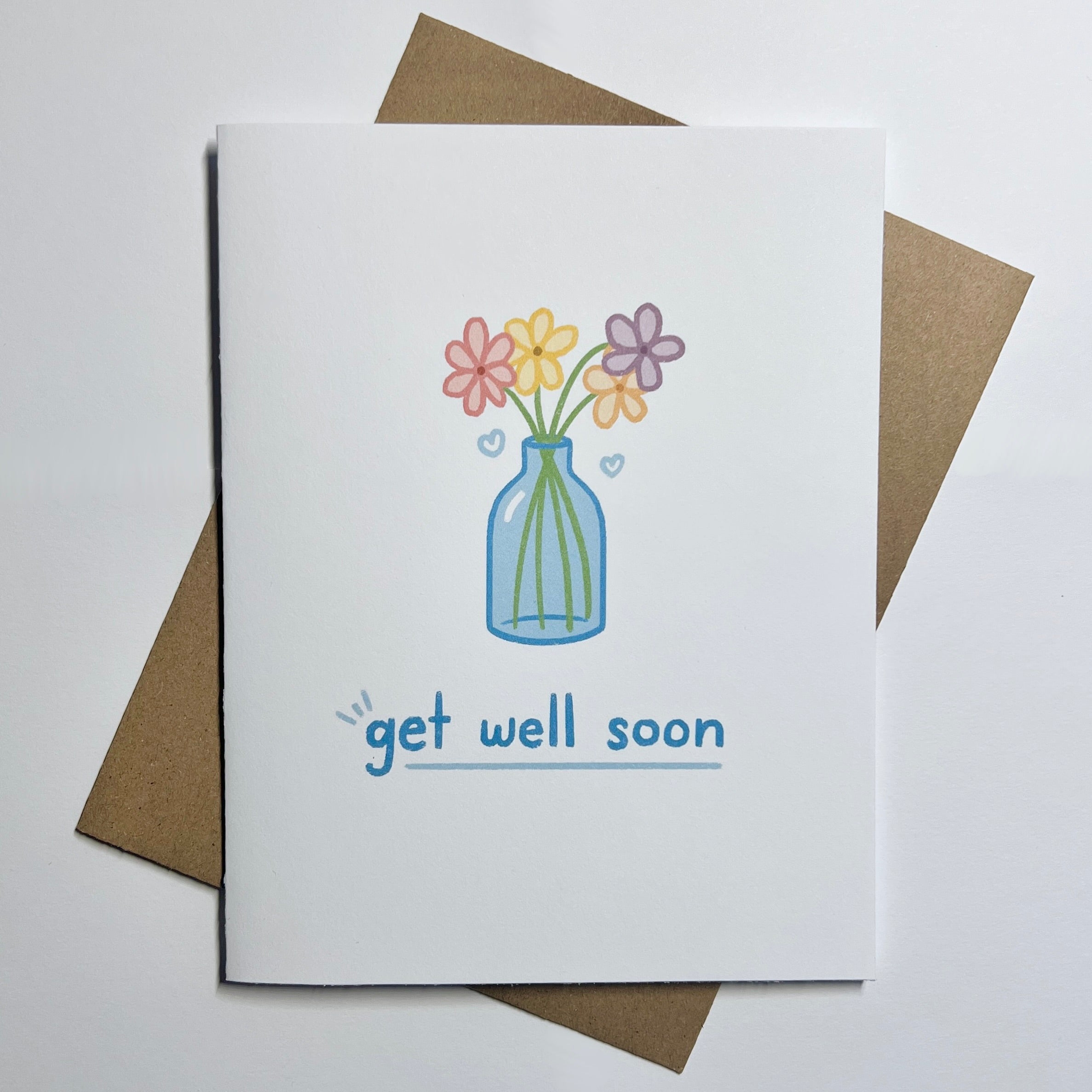 Get Well Soon Flowers Card