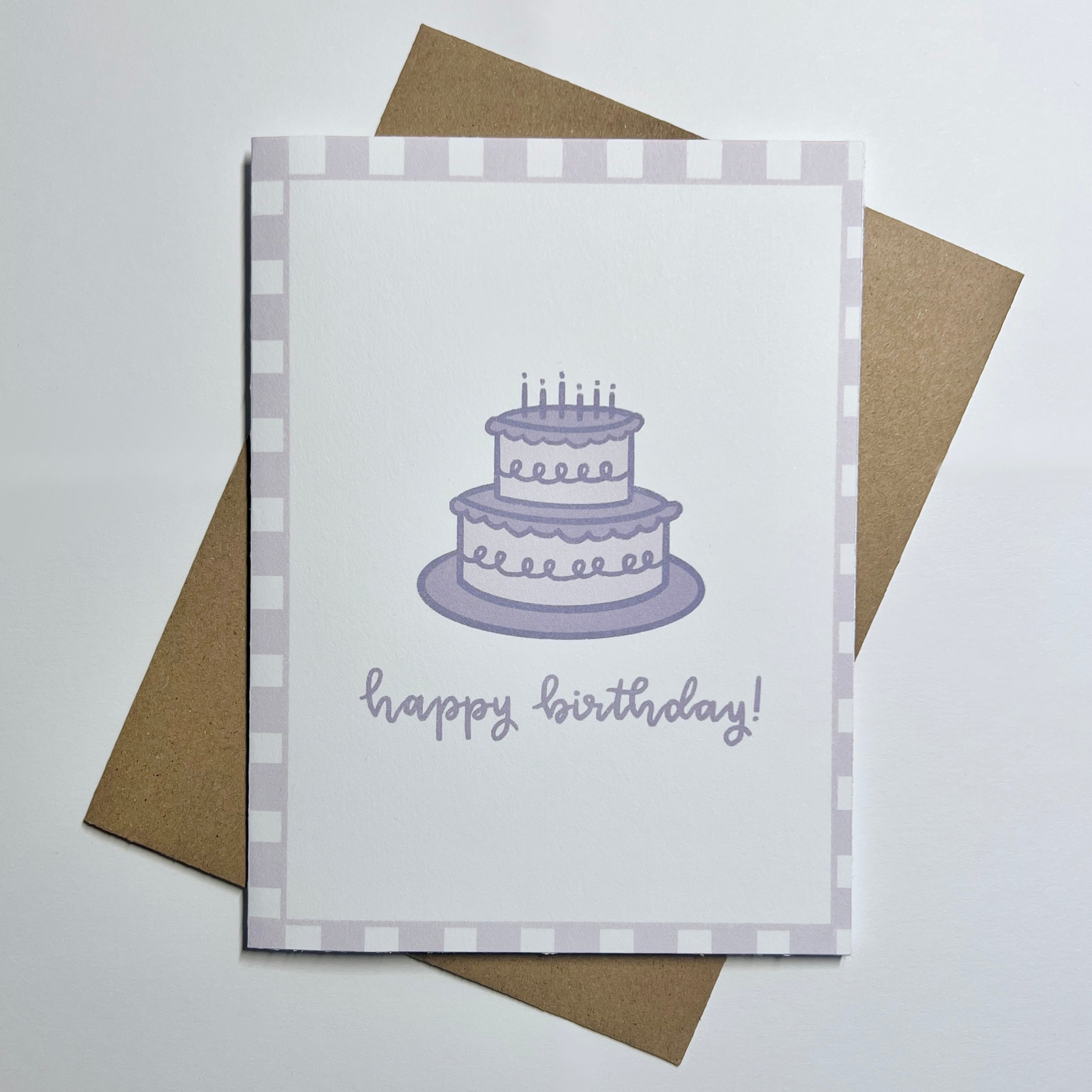 Happy Birthday Cake Card