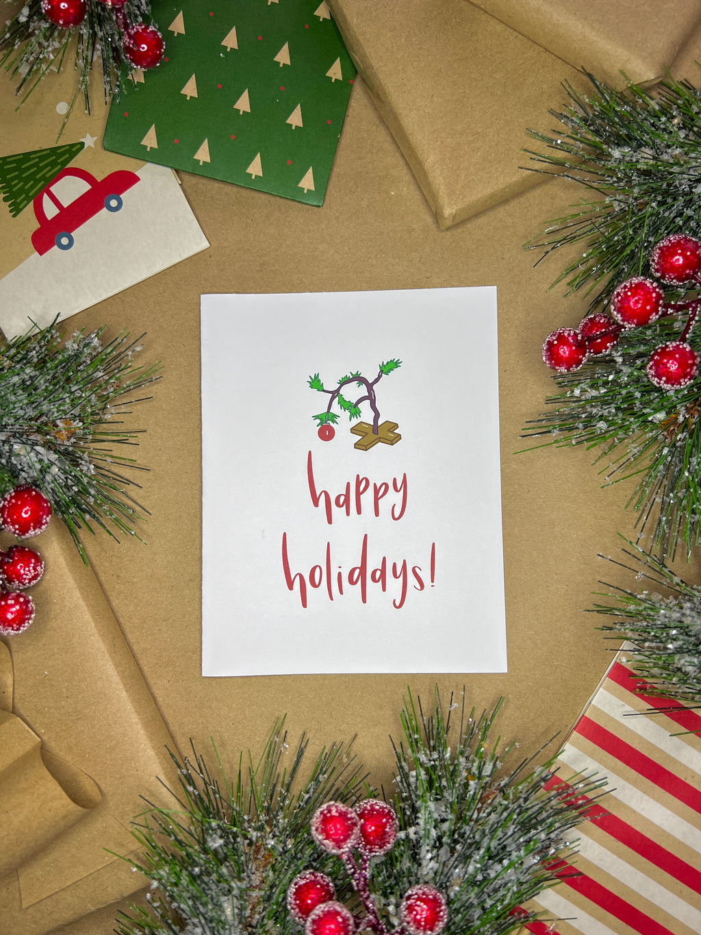 Flimsy Christmas Tree Card