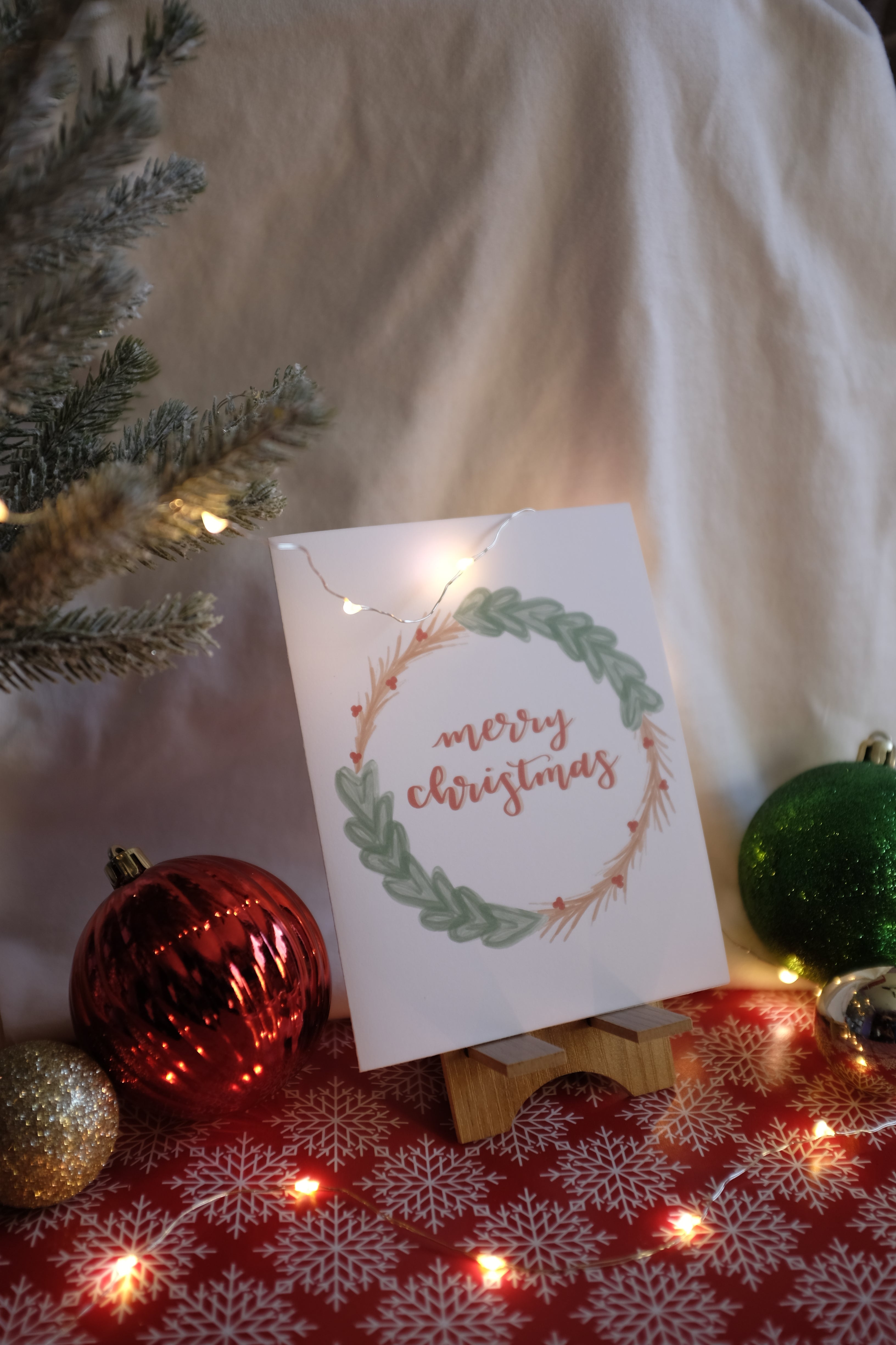 Christmas Wreath Card