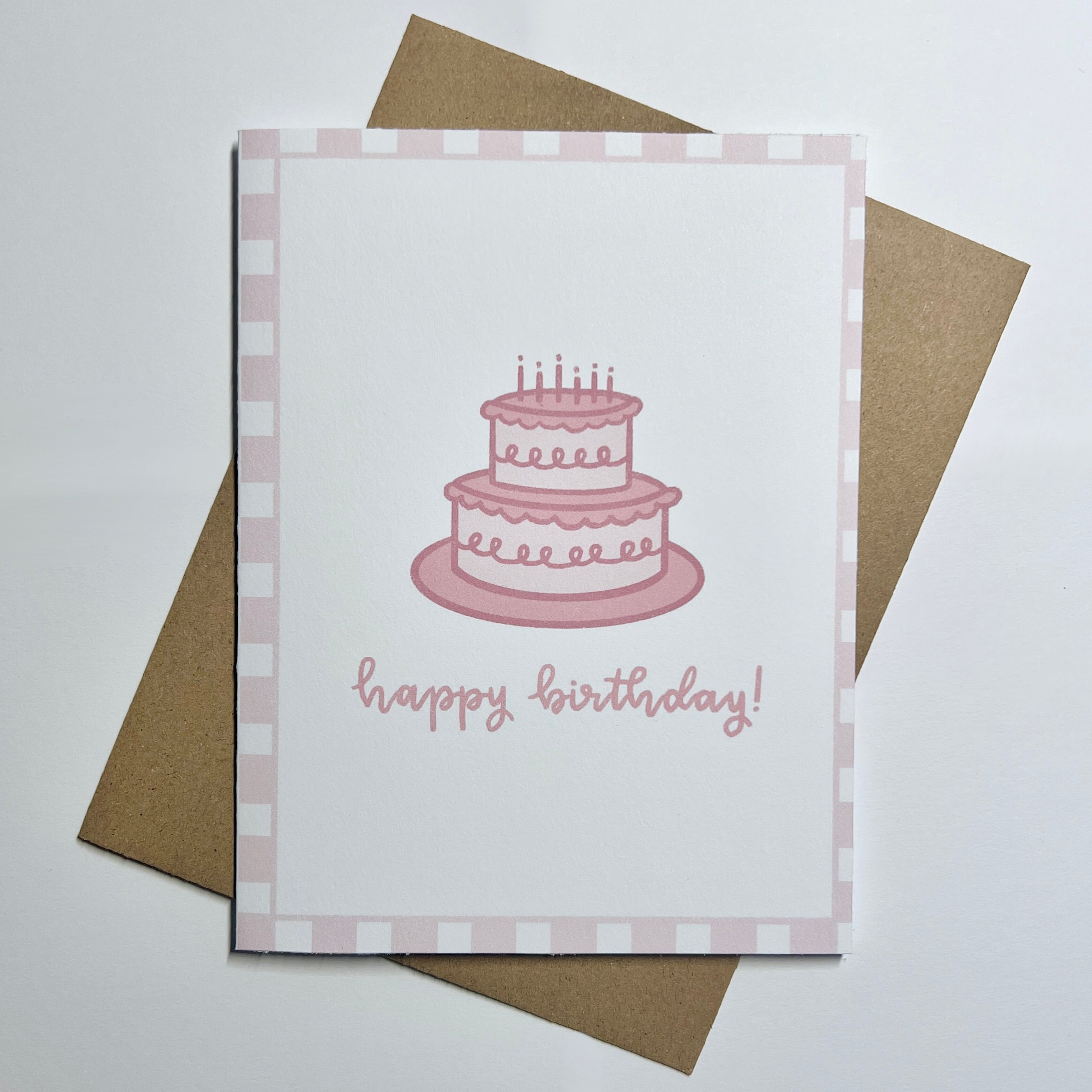 Happy Birthday Cake Card