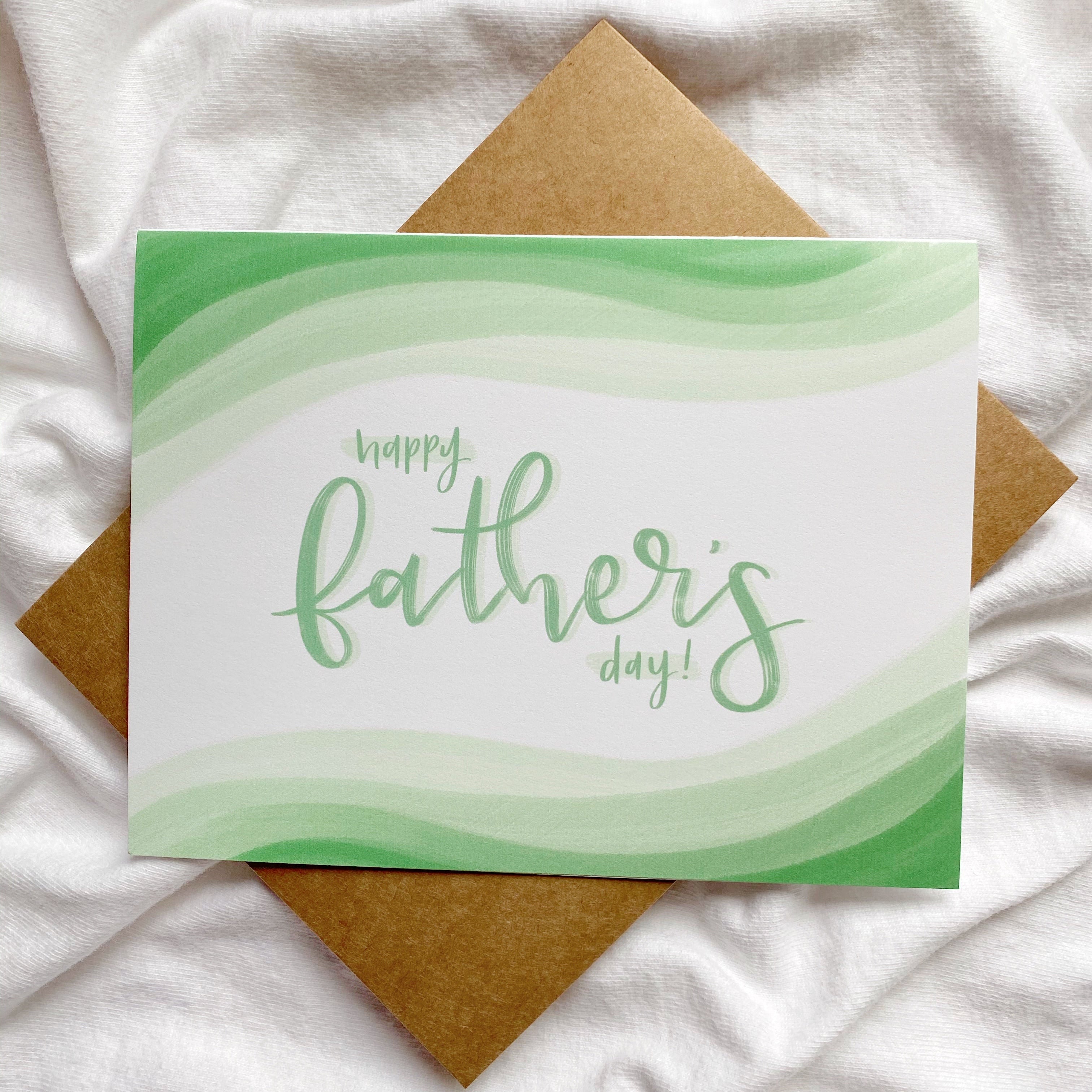 Green Father's Day Card