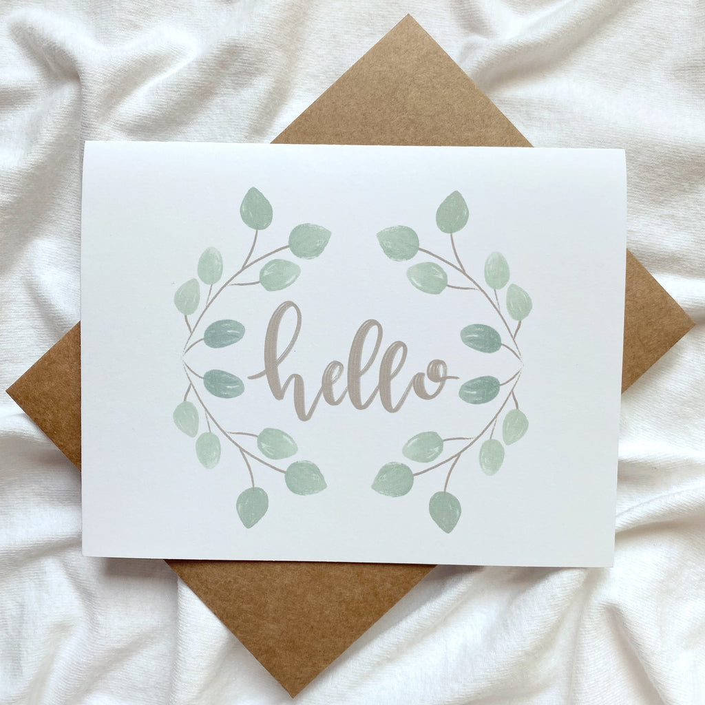Hello Eucalyptus Card