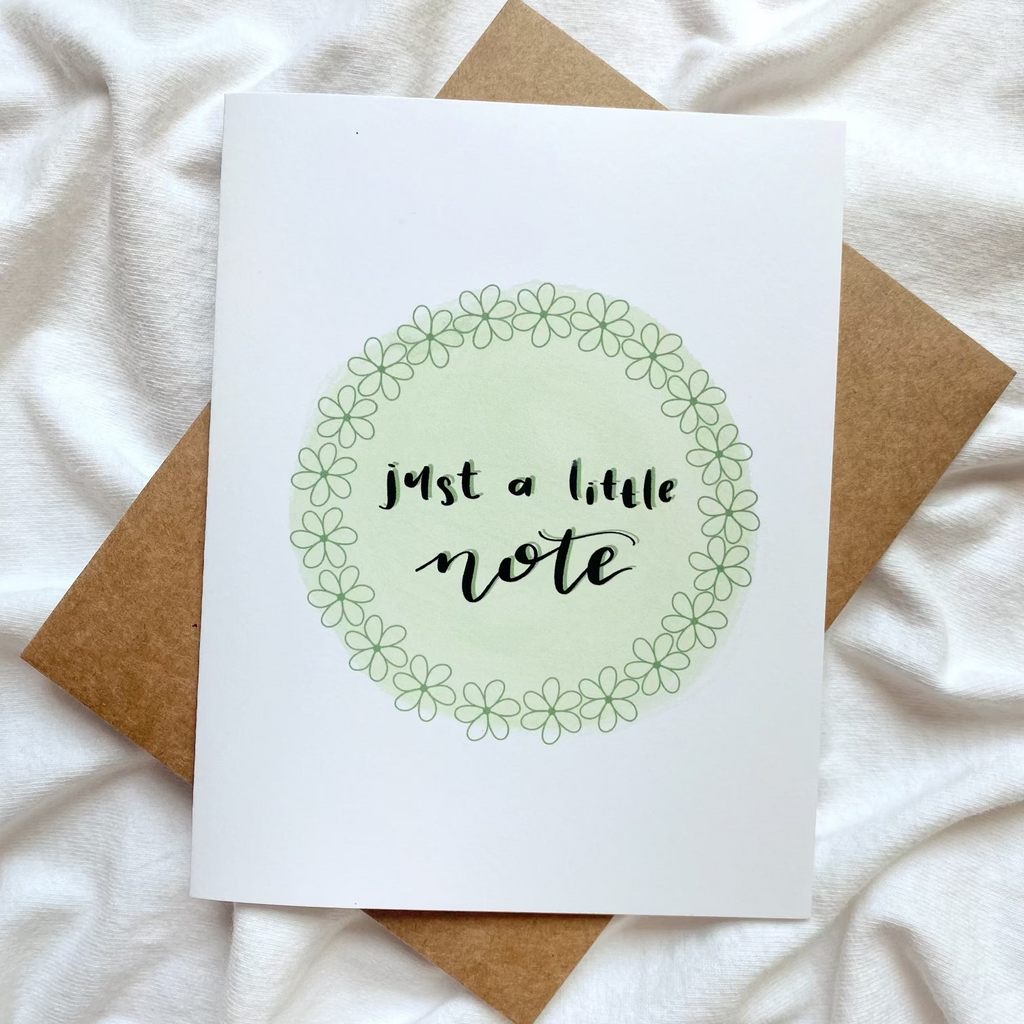 A Little Note Green Card