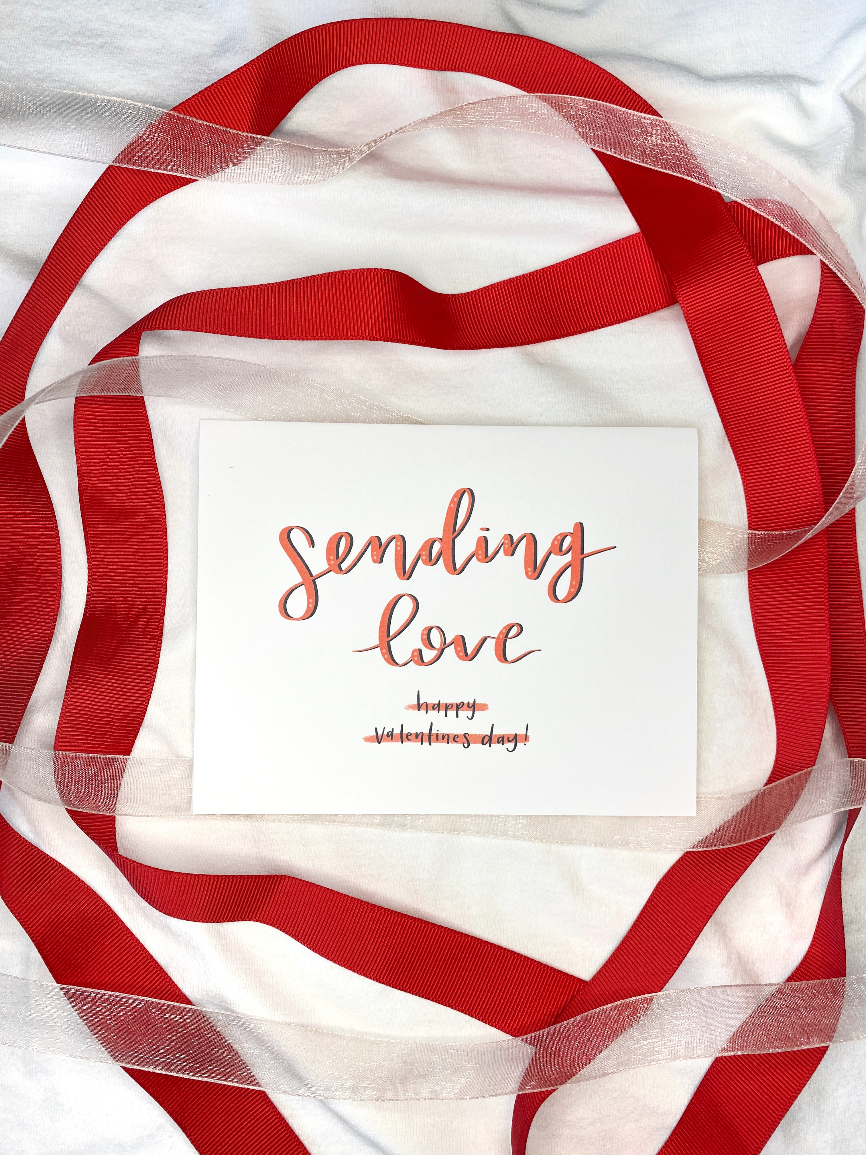 Sending Love Valentine's Card