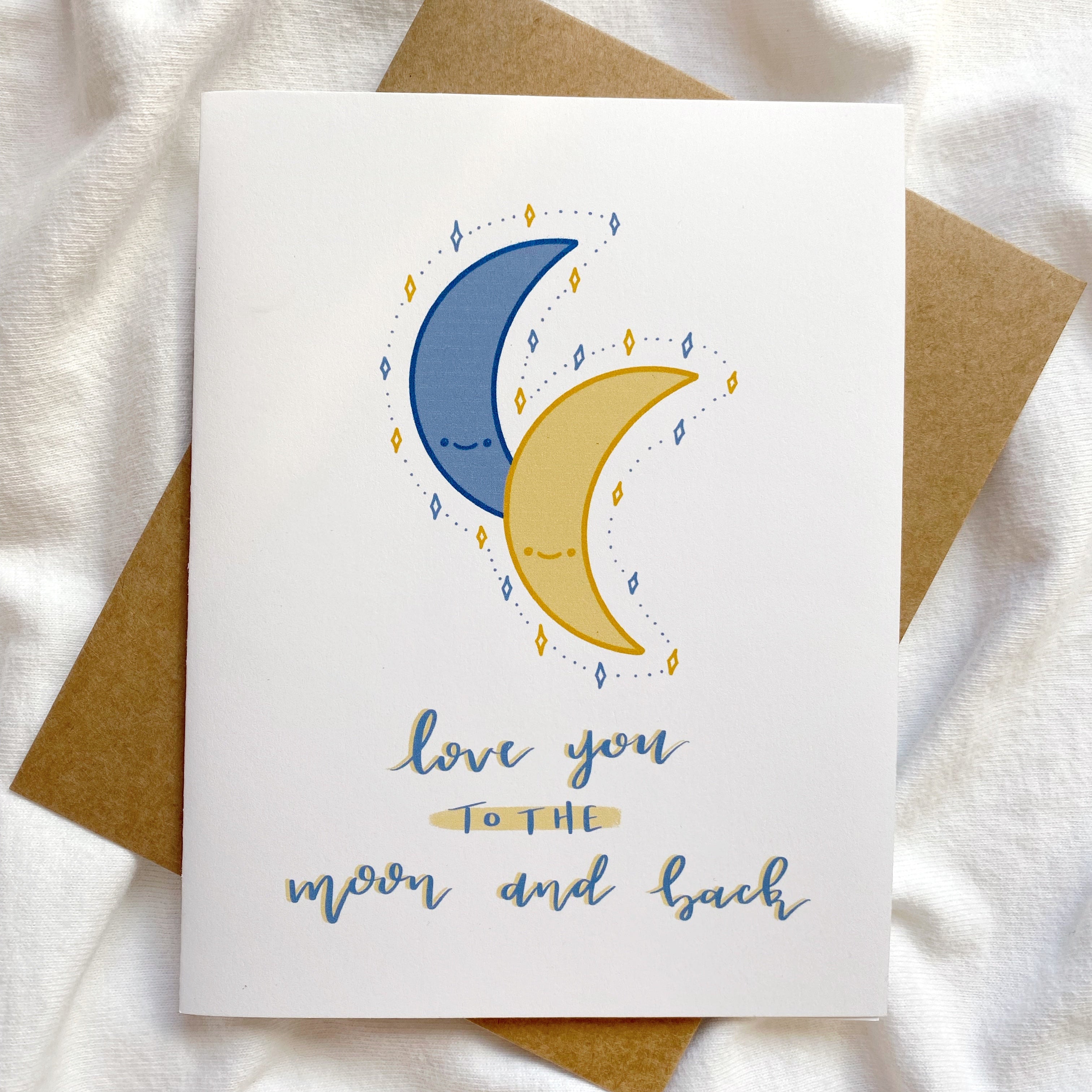 Love You to the Moon Card