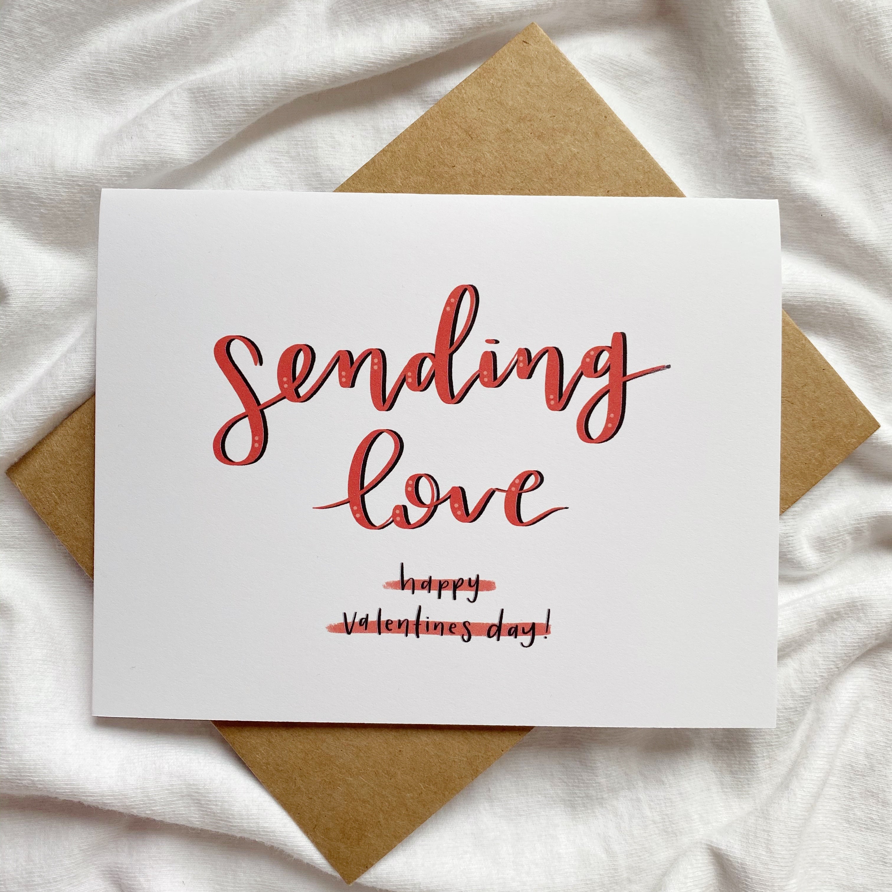 Sending Love Valentine's Card